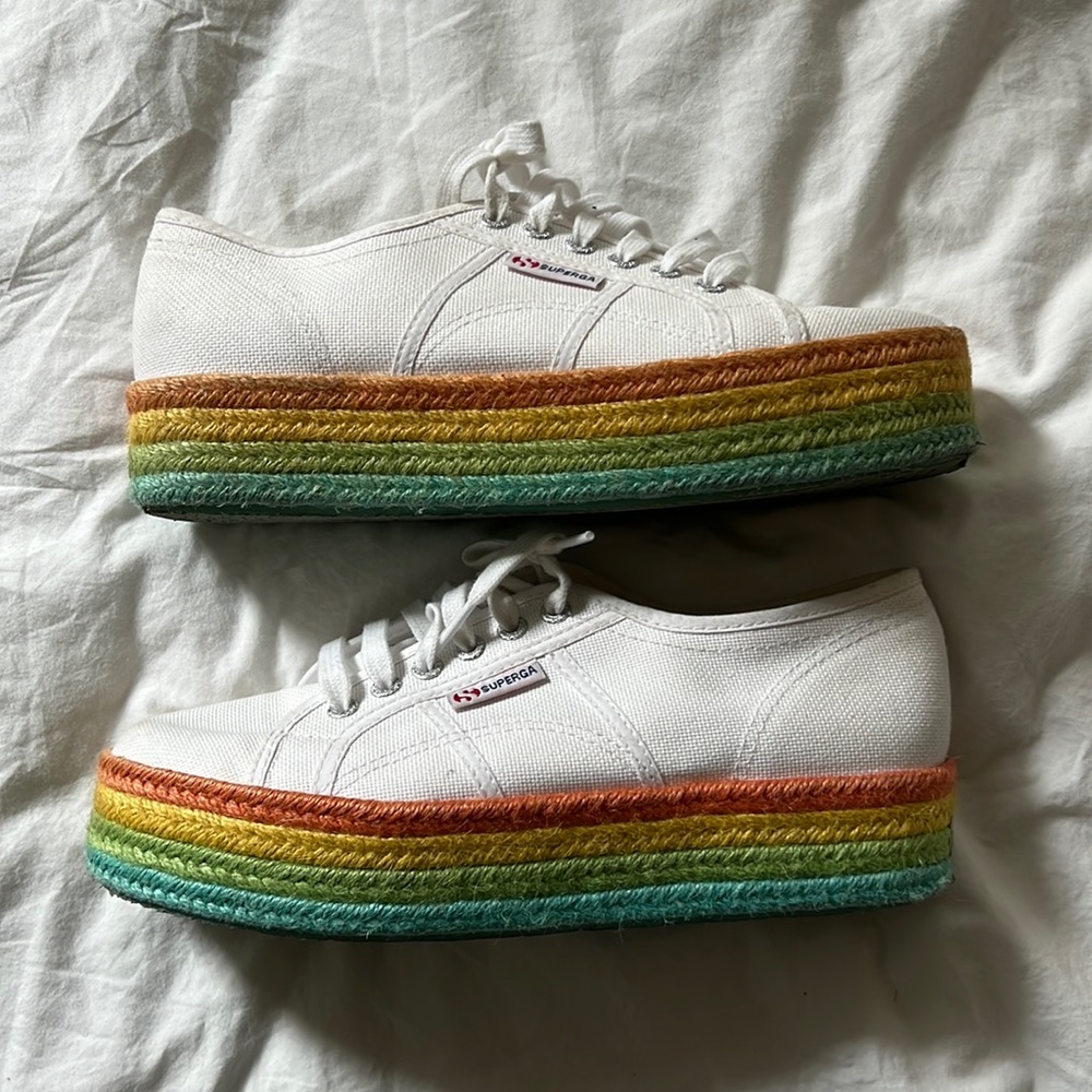 Superga rainbow sneakers size 41